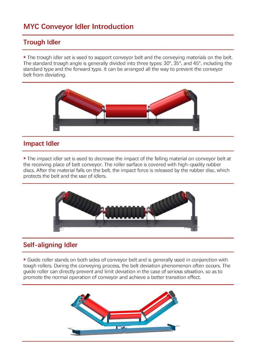 Suspended Roller Garland Idler of Belt Conveyor with Best Quality in China