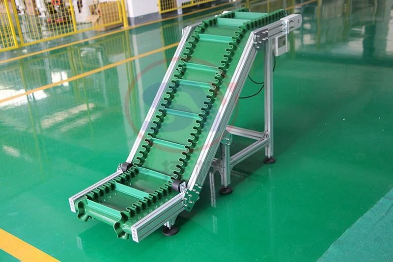 Powered Chain Belt Plastic Conveyor Sidewall Skirt Type for Lifting Conveying Material