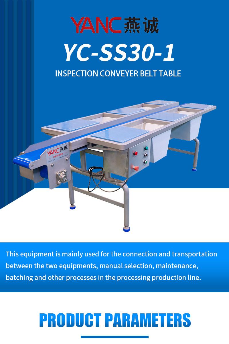 Vegetable Processing PVC Belt Selection Conveyor