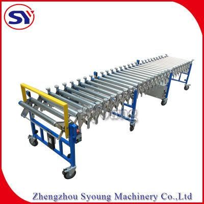 Companding Expandable Roller Conveyor Flexible Type for Crate Pallet