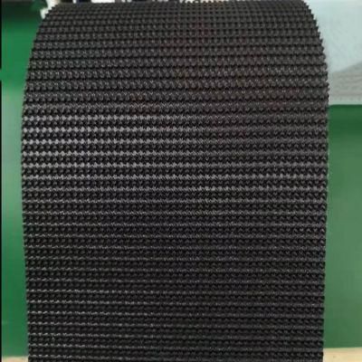 Custom Pattern Low Noise Sidewall Cleat Light Flat Conveyor Belt/Black/5mm/Rough Top Logistics Conveyor Belt