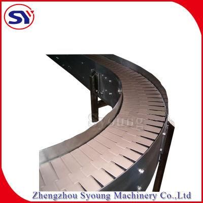 Plastic Slat Modular Belt Conveyor for Beverage Filling Line