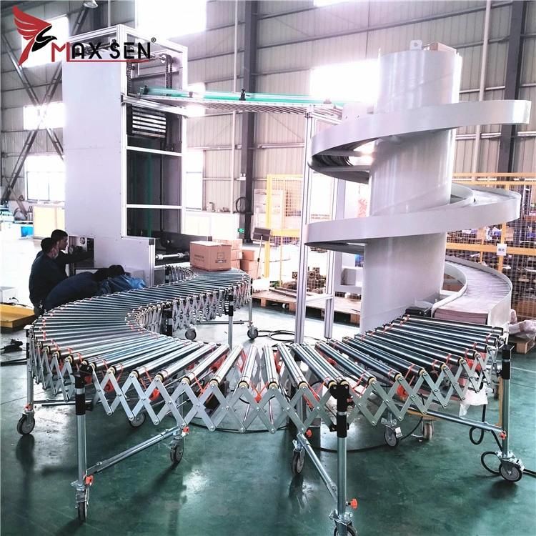 Maxsen China Factory Supply Spiral Conveyor for Carton Boxes Delivery Logistics Warehouse Automation Conveyor System Support