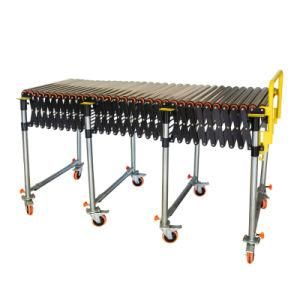 Heavy Duty Steel Rollers Flexible Conveyor for Logistic Transportation System