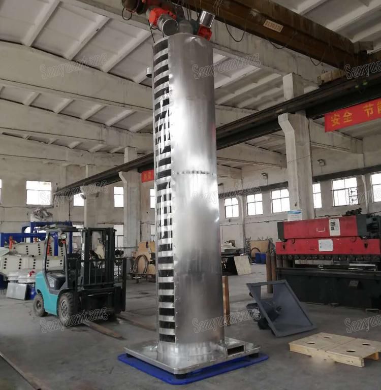 Cooling Vertical Vibrating Spiral Elevator Conveyor for PE PP Particles