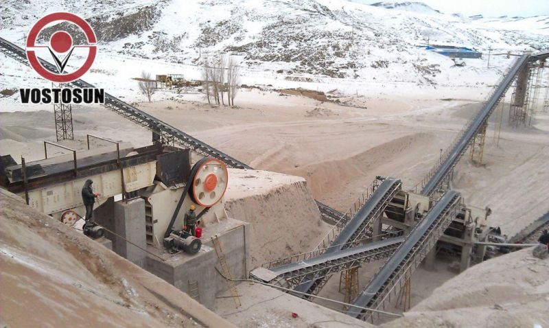 Belt Conveyor for Crushed Stone