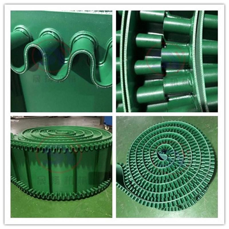 Industrial Inclined Linear Plastic Rubber Belt Conveyor for Fertilizer Plastic Particle