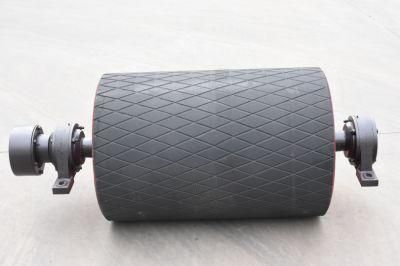 Heavy-Duty Belt Conveyor Roller Conveyor Drive Belt Pulley Roller Belt Pulley Rubber Coated Sheet