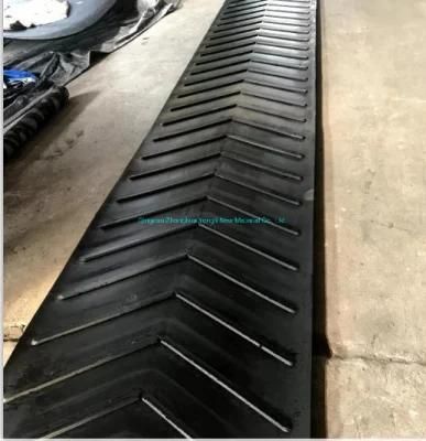 15mm Height Chevron Conveyor Belt for Cement Plant