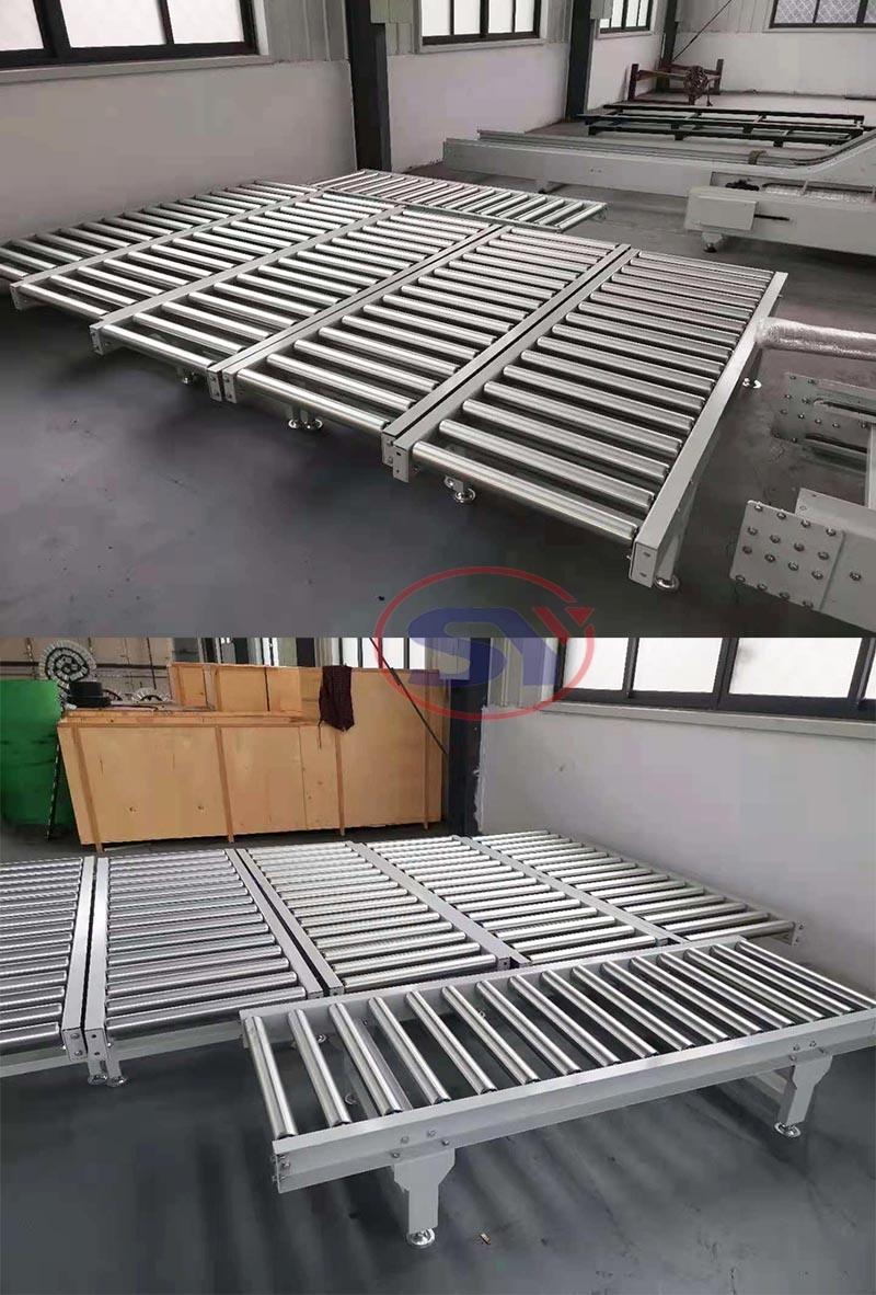 Motorized Industrial Steel Roller Conveyor for Carton Packages Pallets Roller Bed Table Conveyor