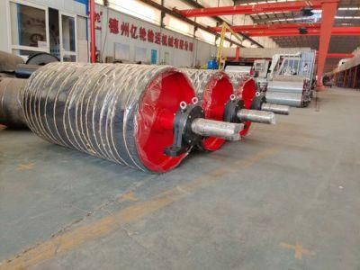 Belt Conveyor 1200mm Rubber Lagging Driving Drum Pulleys for Heavy Duty Industrial