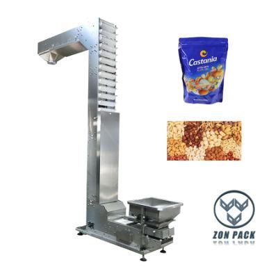 PP Hopper Z Type Bucket Elevator Conveyor for Chip Packing Machine Lift Use