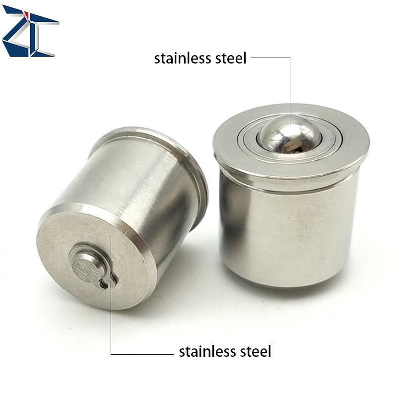 Zbchp Diameter 14~22mm Stainless Steel Plunger Ball Transfer Uints