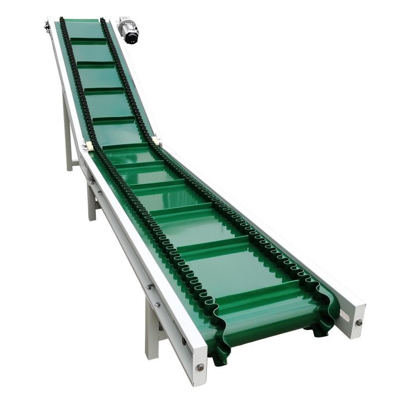 Sidewall Corrugated Belt Conveyor for Wood Pellet