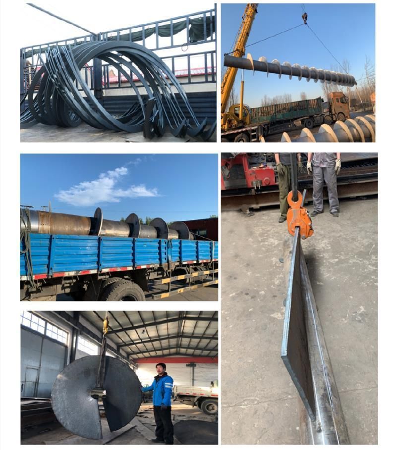 High Quality Shaftless Engineered Shaftless Screw Conveyors Grain Ground Harvester Auger Parts
