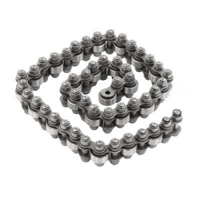Low consumption roller chain with straight side plate