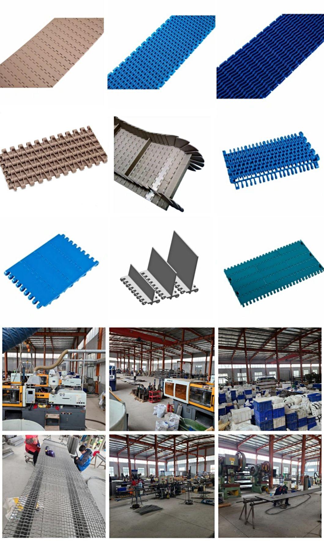 Stainless Steel Mesh Tape Chain Conveyor Belt Material Convey Belt with Punching and Transverse Baffle