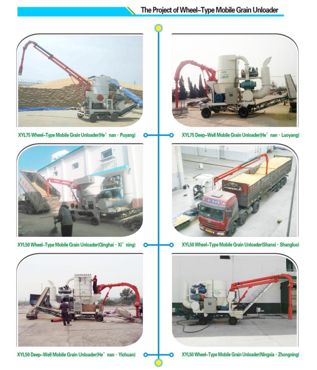 Standard Exportation Packing Carbon Steel Bucket Elevator Grain Unloader Loading Grain From Wagon to Wagon or Truck