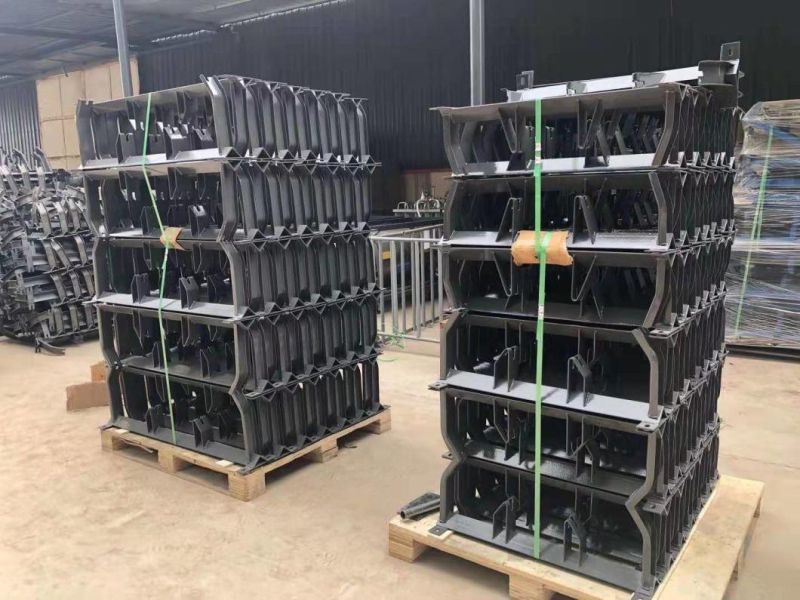 Conveyor Idler Roller Carry Trough Return Frame Brackets Support Stand Frame for Mine Belt