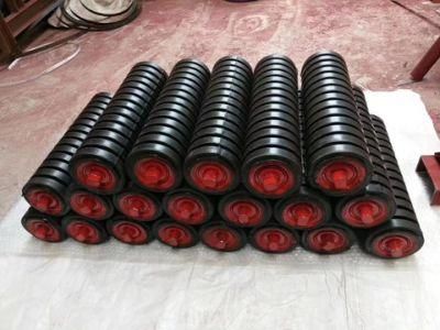 Coal Mine Conveyor Rubber Lagging Impact Idler Roller for Belt Conveyor System