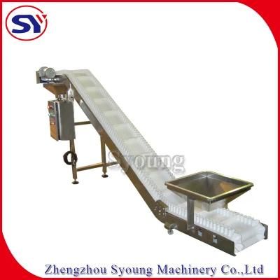 Inclined Sidewall Belt Conveyor with Baffle for Roasted Nuts Peanut