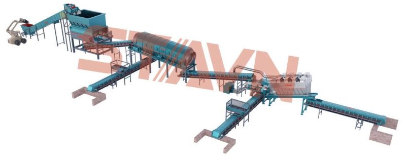 Municipal Solid Waste Separation / Sorting Machine Manual Belt Conveyor