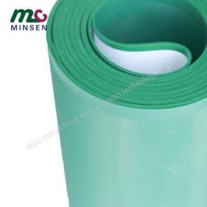 PVC Edge Sealing Non Raising Conveyor Belt Dust Free Room Electronic Factory Edge Sealing Without Slag Falling Green