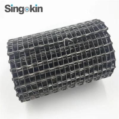 304 316stainless Steel Honeycomb Flat Flex Metal Belting Wire Mesh Conveyor Belt