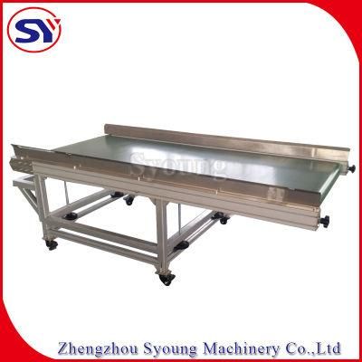 Steel Cord Conveyor Belt Food Belt Conveyor with Adjust Width Side Guard