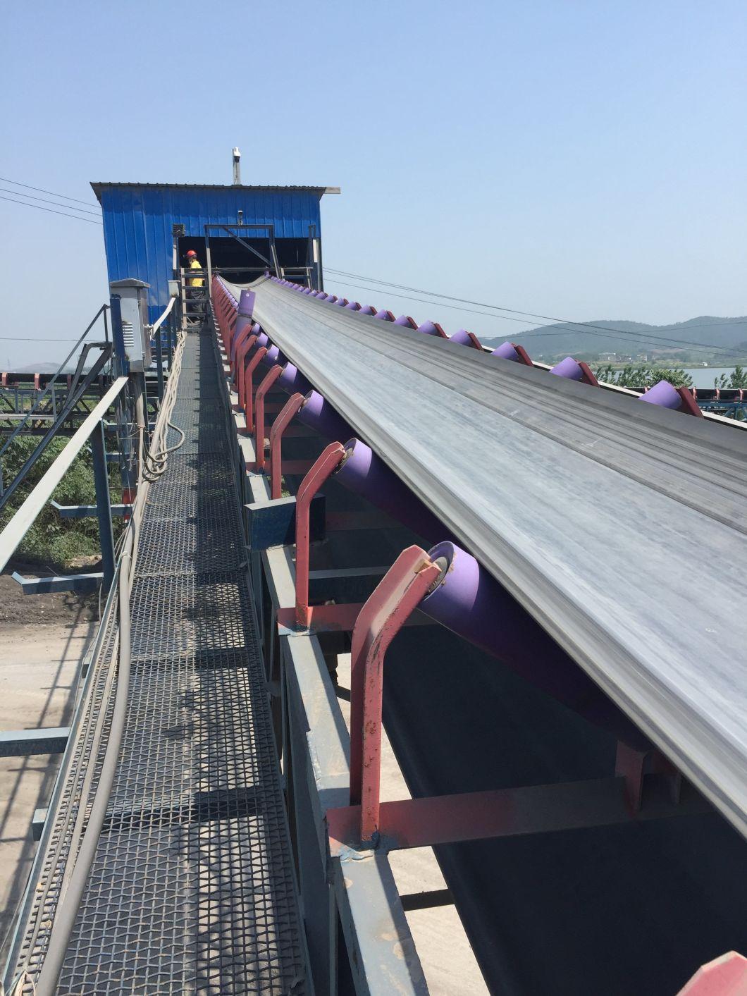 Overland Belt Conveyor Limestone Transporting Limestone From The Quarry to The Blending Bed