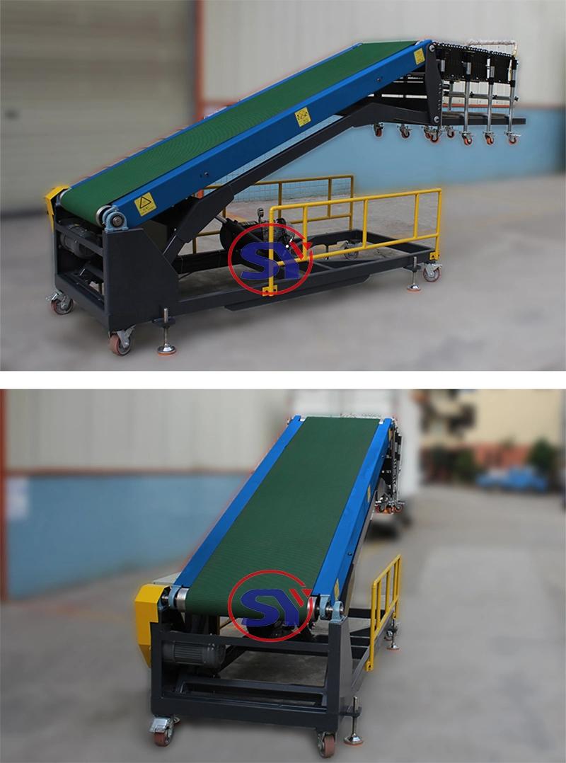 Mobile Yard Ramp Motorized Telescope Belt Conveyor for Cargo Offloading&Loading Activity