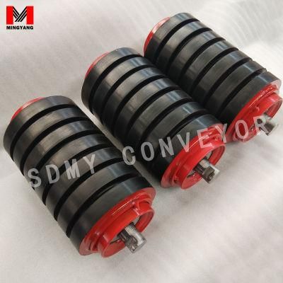 102/76mm Diamater Impact Idler Roller with Natural Rubber Disc