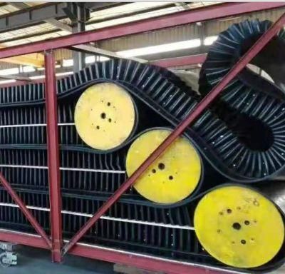 High Angle Sidewall Belts Conveyor Reinforced Layer for Indian Steel Plant