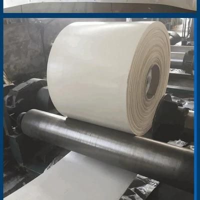 Biscuit Pasta Equipment White Food Grade Diamond Pattern Non-Slip Anti-Stick Conveyor Belt Oil-Resistant Conveyor Belt