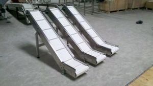 Food Grade Output Conveyor Take Away Chain Plate Conveyor Line