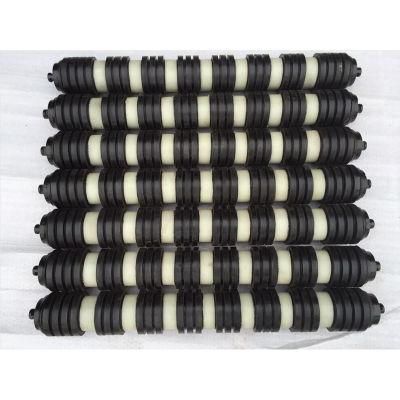 Self Cleaning Return Idler Comb Flat Rubber Disc Conveyor Rollers