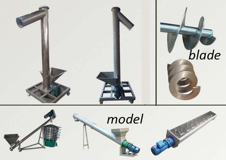 Sawdust Stainless Steel Cement Auger Feeder Flexible Screw Conveyor Price