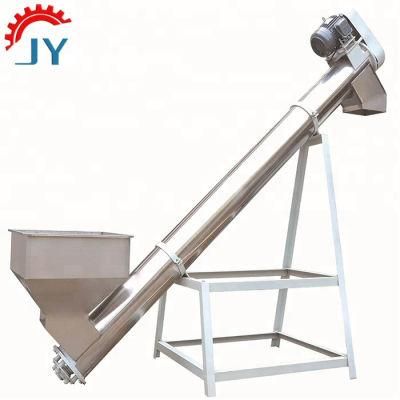 High-Efficiency Inclined Screw Feeder Conveyor with Hopper for Cereals