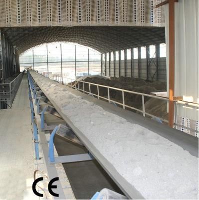 High Efficiency Fixed Rubber Concrete Belt Conveyor