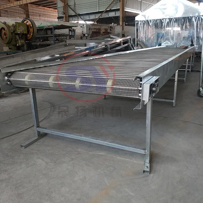 Stainless Steel 304 Wire Mesh Belt Conveyor with Cooling Dying for Fried Baked Food