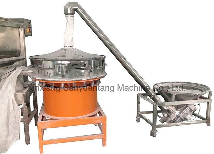 Inclined Screw Feeder with Small Hopper, Stainless Powder Screw Conveyor