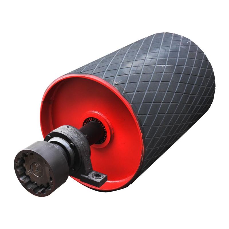 Coal Mining Rubber Conveyor Pulley Drive Drum Pulley with SGS