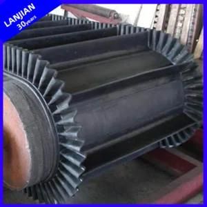 Heat Resistant 150 Degree, 180 Degree Rubber Sidewall Conveyor Belt