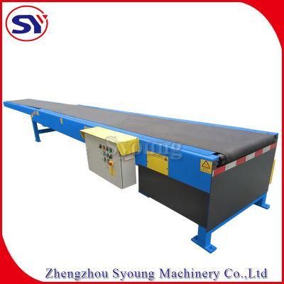 Two Sections Stretched Expanding Telescopic Belt Conveyor Automated Loading Conveyor