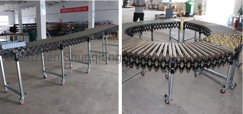 High Quality Loading and Unloading Telescopic Roller Conveyor