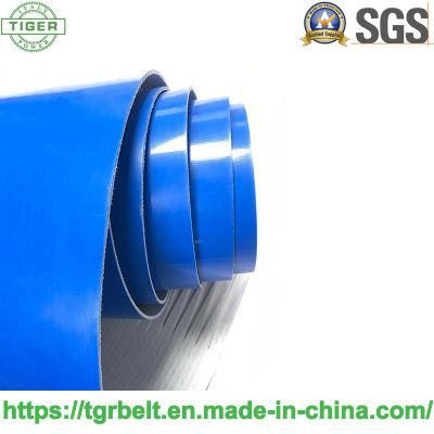 Factory 2.0mm Blue Food Grade PVC Industrial Light Conveyor Belt General Material Conveyor Belt