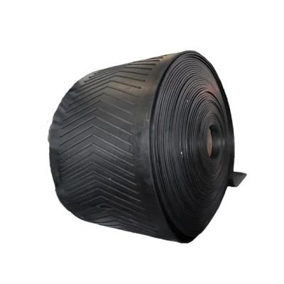 Wear-Resistant Chevron Rubber Conveyor Belt