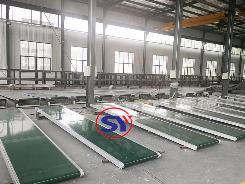 Anti-Bacterial Food Grade Double Layers Belt Conveyor Line with Cutting Worktable