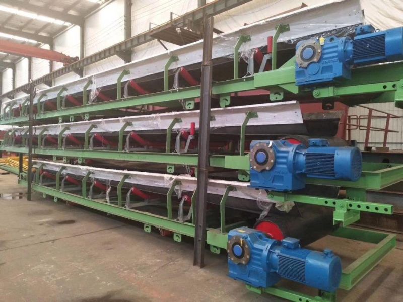 India High Productivity 1000t/H Loading 75 Kw Electric Motor Belt Conveyor Machine System with One Year Warranty