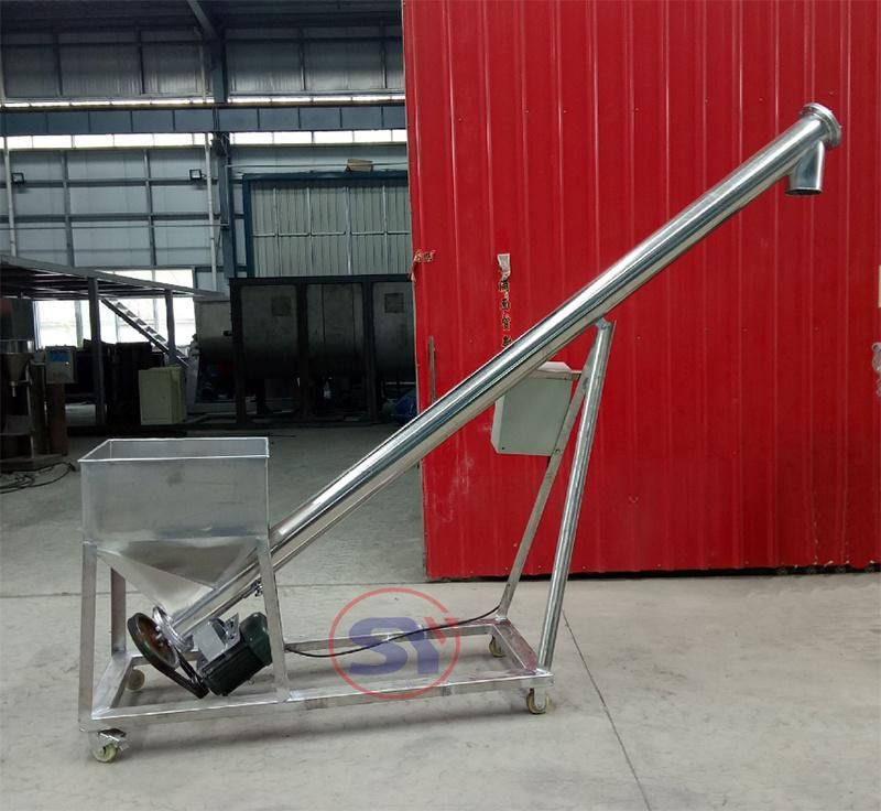 Stainless Steel304 Screw Conveyor Feeder for Packing System with Hopper